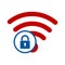 Security wifi icon vector eps