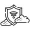 Security wifi icon vector illustration