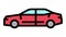 sedan car color icon animation