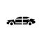 sedan car glyph icon vector illustration