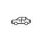 Sedan car line icon