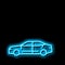 sedan car neon glow icon illustration