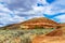 Sedimentary hill in the Painted Hills desert