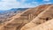 Sedimentary mountain in valley of Wadi Mujib river