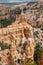 Sedimentary rock formations in bryce canyon park
