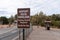Sedona Airport Mesa Scenic Lookout - Arizona - sign for a parking permit required