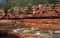 Sedona Arizona Slide rock state park running water.