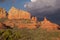 Sedona cliffs and Cloouds