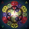 Seed of life, colorful 3d vector healing part of metatrons cube. Sacred geometry divine creation of universe