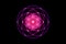 Seed of life, Sacred Geometry, Flower of Life, light logo Symbol of Harmony and Balance, Glowing Geometrical Ornament purple lotus