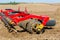 Seedbed machinery close view