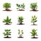 Seedling icon isolated on white background. Vector illustrations.