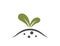 Seedling icon. plant sprout, farming, planting and agriculture symbol. isolated vector image