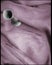 It seems you live like a candle in the wind brass candle holder on silk V back blouse in mauve