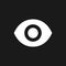 Seen dark mode glyph ui icon