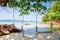 Seesaw on the beach of a tropical