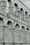 Segovia Aqueduct in black and white