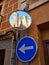 Segovia Cathedral Reflected in Traffic Mirror, Spain