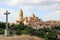 Segovia city and her gothic cathedral, Spain
