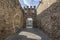 Segovia city wall and gateway to the historic city center Spain