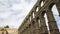 Segovia famous aqueduct in Spain.