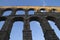 Segovia famous aqueduct in Spain.