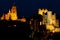 Segovia at night, Castile and Leon, Spain