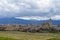 Segovia panoramic view with the Cathedral church