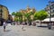SEGOVIA, SPAIN - JULY 24, 2018: The beautiful and massive Cathedral of Segovia