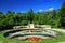 SEGOVIA, SPAIN - JULY 24, 2018: The Gardens of the La Granja de San Ildefonso Castle