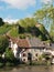 Segur le Chateau village and Auvezere river, France