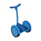 Segway in a flat style. Vector illustration. Non-fuel, non-polluting urban transport. Object is isolated on a white background. A