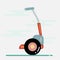 Segway vector illustration in flat style