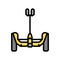 segway vehicle color icon vector illustration