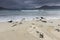 Seilebost beach on the Isle of Harris in Scotland.