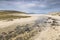 Seilebost beach on the Isle of Harris in Scotland.