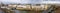 Seine embankment in Paris. View of the island  Saint-Louis, the bridge de la Tournelle and Sully Bridge. Beautiful breathtaking