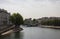 The Seine River between Ile Saint Louis and the Left Bank, Paris