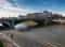 Seine river with pont notre dame