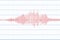 Seismograph and Earthquake. Seismic activity. Lie detector. Audio wave diagram. Vector illustration