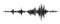 Seismograph measurement or lie detector graph. Seismic measurements with data record. Vector illustration