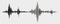 Seismograph measurement or lie detector graph. Seismic measurements with data record. Vector illustration