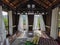 SELANGOR, MALAYSIA-SEPTEMBER 15, 2019 : A breezy praying room of a traditional Malay home