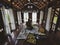 SELANGOR, MALAYSIA-SEPTEMBER 15, 2019 : An unidentified Muslim Malay man make a supplication doa in a breezy praying room of a