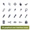 Select, Modify, Graphic Designer Tools Icons Set