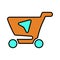 Select, shop, shopping cart icon