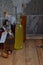 Selection of alcoholic drinks. Set of wine, brandy, liqueur, tincture, cognac, whiskey bottles. Large variety of alcohol and spiri