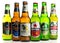 Selection of asian lager beers