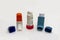 Selection of Asthma Inhalers to assist in treating the condition