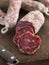 Selection of French Sausages on a cutting board